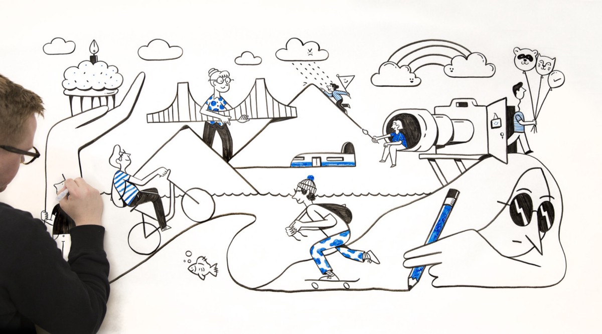 Illustrating a more human brand (part 1): The history of Dropbox brand illustration